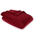 thumbnail image 3 of Berkshire Life Cozy Luxe Plush Bed Blanket, Crimson, Twin Size, 3 of 8