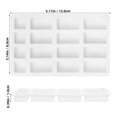 UPGRATOR 3pcs Miniature Brick Craft Silicone Mold Random Color for ...