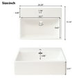 thumbnail image 7 of Euroco 20" Bathroom Vanity with Ceramic Sink, Frosted Glass Doors, Soft-Close Door, Solid Wood Legs – Modern Space-Saving Design, 7 of 7
