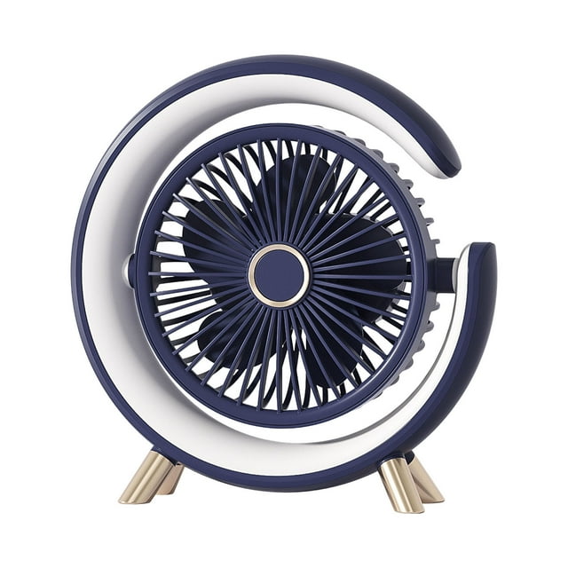 Battery Led Lights Led Comfort Light Small Fan Silent Desktop Five Speed Built In Fresh Photo Fan Small Fans for Home