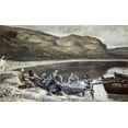 thumbnail image 2 of Tissot, James Jacques 32x21 Gold Ornate Wood Framed with Double Matting Museum Art Print Titled - Second Miraculous Draught of Fishes, 2 of 4