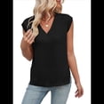 thumbnail image 3 of Chaleco de Lana Sin Mangas con Cuello en V para Mujer, Color Negro, Talla S, 3 of 10