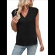 thumbnail image 3 of Chaleco de Lana Sin Mangas con Cuello en V para Mujer, Color Negro, Talla M, 3 of 10