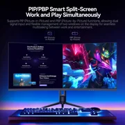 ABS 34 Ultrawide UWQHD 2K 1440P (Quasi 4K) 240Hz with AMD FreeSync 1ms HDR400 1500R Curved Gaming Computer Monitor with Height Adjustable stand GQ341NE