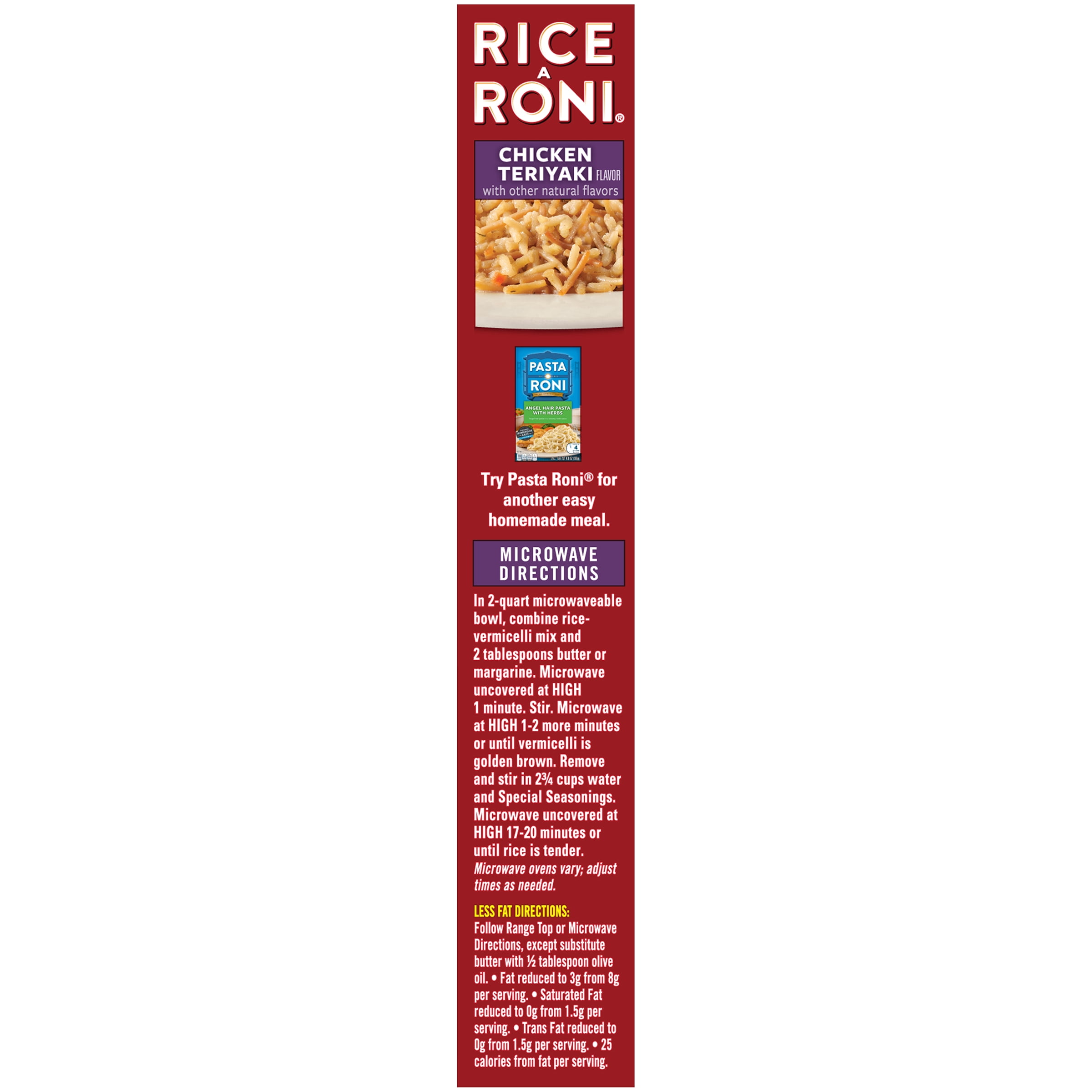 Rice-A-Roni Rice & Vermicelli Mix, Chicken Teriyaki, 6.2 oz Box