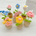 thumbnail image 7 of AYktou Crochet Flowers-Artificial Rose Knitted Flowers for Office Desk Car Decor,Funny Flower Gift for Mother's Day,Birthday,Anniversary,Valentine's Day,Christmas Party Decorations Gifts, 7 of 7