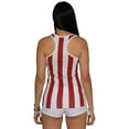 thumbnail image 3 of Womens USA American Flag Racerback Tank Top Cotton Vintage Shirt, USA, Size: Medium, 3 of 3