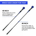 thumbnail image 2 of Prettyui 40 48 Inch Golf Swing Trainer Warm-Up Stick Golf Clubs Swing Trainer Aids, 2 of 4