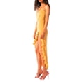 thumbnail image 2 of VISgogo Vestido largo sin mangas de verano para mujer, vestido ajustado con dobladillo con volantes y estampado de mariposas de corte bajo con correa de espagueti para la playa VISgogo moda, 2 of 4