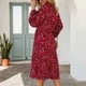 thumbnail image 4 of Vestido de manga larga para mujer, vestido de leopardo con cuello alto y estampado de leopardo, vestido de manga larga hasta la rodilla, vestido de manga larga con rendimiento finamente ajustado, 4 of 6