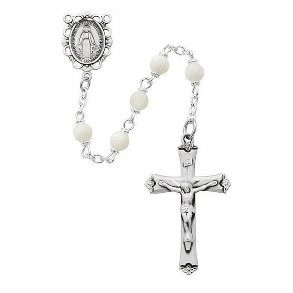 McVan R389LF 5 mm Genuine Mother of Pearl Rosary