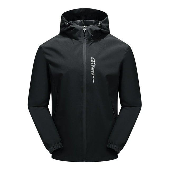 Men's Jackets Outdoor Lightweight Windproof Breathable Hooded Stylish Fall Coats for Running and Activities