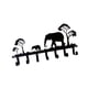 thumbnail image 5 of Gancho organizador de pared para llaves, color negro, para decoración de pared, para colgar Elefante, 5 of 9