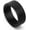 Black, variant on Men's Women's Stainless Steel Mesh Ring Wedding Band Comfort Fit Size 6 to 12