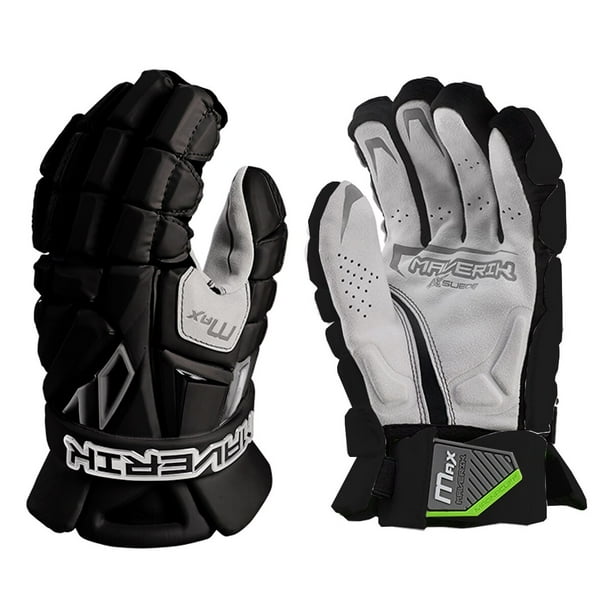 Maverik MAX Senior Lacrosse Gloves Black