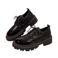 thumbnail image 5 of Willtoo Women's Platform Dress Shoes Vintage Oxford Shoes Faux Leather Lace Up Comfortable Dress Shoes Casual Work Business Dress Office Shoes, 5 of 5