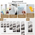 thumbnail image 6 of Mountains Forest Window Privacy Film Nature Landscape Fog Cloud Decorative Glass Window Film UV Blocking Static Cling Non-Adhesive Sticker Covering for Home Door 17.7 x 39.3 inches, 6 of 7