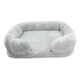 thumbnail image 3 of Cama para gatos Strade Fareast Limited con calentamiento automático suave Gris claro M, 3 of 8