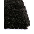 Infinity Collection Solid Shag Area Rug by ‚Äì Black 6' x 9