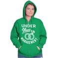 thumbnail image 3 of Under New Management Newlywed Bride Zip Up Hoodie Men's Women's Brisco Brands 3X, 3 of 6