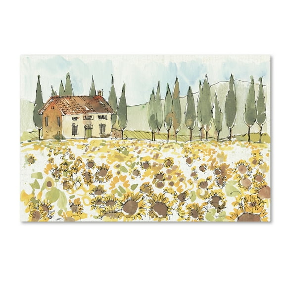 Trademark Fine Art 'Tuscan Elegance I' Canvas Art by Anne Tavoletti