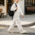thumbnail image 5 of Xdegoge Boys Sherpa Fleece Cargo Pants Fuzzy Warm Joggers with Side Pockets Elastic Waist Winter Heavyweight Lounge Track Pants, 5 of 9