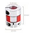 6 35mm x 12mm flexible plum shaft coupling cnc stepper motor encoder