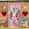 thumbnail image 7 of Moocorvic Large Easter Bunny Door Covers Decorative, Happy Easter Party Supplies Easter Welcome Door Porch Sign Banner for Spring Decor, 7 of 7