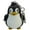 Black, variant on Naierhg Cute Animal Penguin LED Light with Sound Key Chain Key Ring Torch Xmas Gift