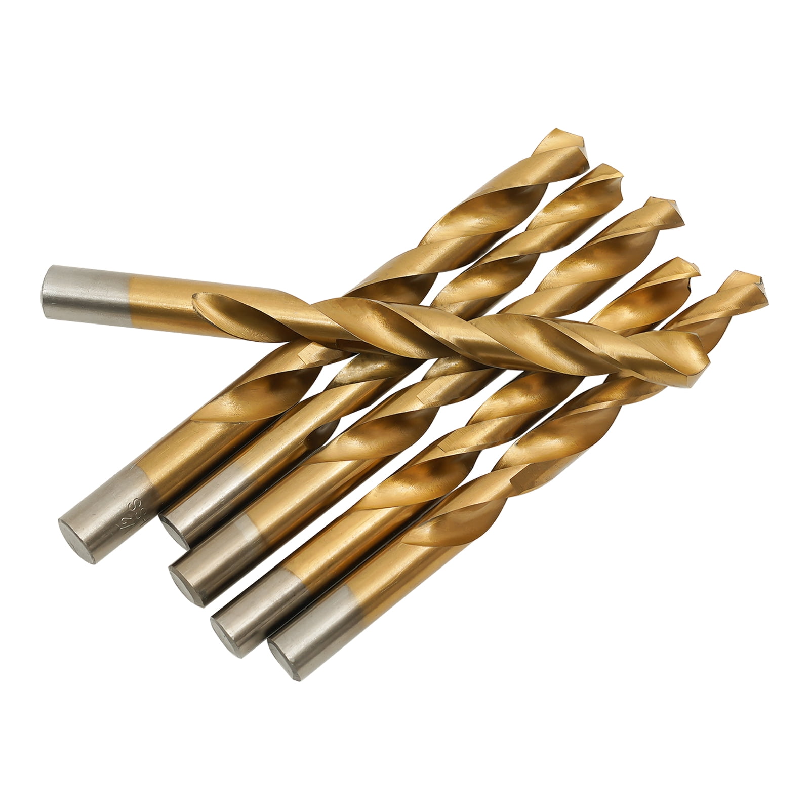 Cobalt Drill Bit Set 115 PCS, High Speed Steel Bits Twist Jobber Length Drill Bit Kit with Metal Index Storage Box for Hardened Metal, Stainless Steel, Cast Iron, Plastic, Wood, 1/16"-1/2", A-Z, 1-60