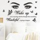 thumbnail image 4 of Un conjunto de hermosos ojos de hermosas mariposas, calcomanías de pared, pegatinas de pared para salas de estar, dormitorios, oficinas en el hogar, decoración de pared, 4 of 5