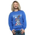 thumbnail image 2 of Tom And Jerry Mens Christmas Fair Isle Sweatshirt, 2 of 5