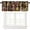 Wine-2, variant on Coffee Kitchen Window Valance, Coffee Cup on Vintage Board Windows Curtain Valance for Kitchen Dining Room Cafe Shop Canteens Decor, One Panel 54x18in
