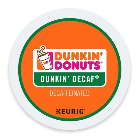 Dunkin' Donuts Decaf, K-Cup Portion Pack for Keurig Brewers, 24
