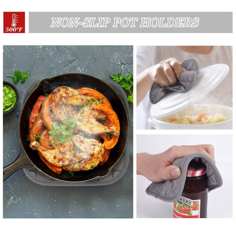 Oven Mitts, Kitchen Mitts, Kitchen Potholders Heat Resistant Mitts