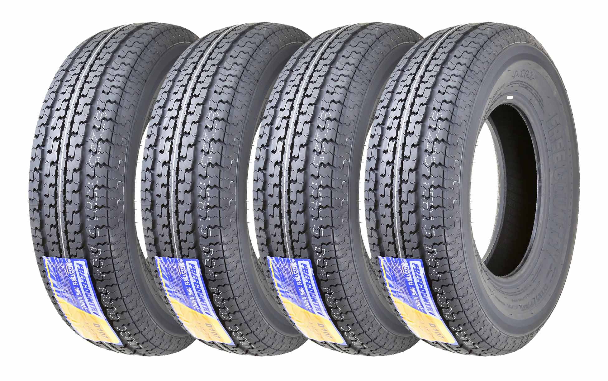 VANACC Trailer Tires 205 75 15 Radial Tire ST205 75R15 8PR Load Range D 