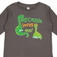 thumbnail image 4 of Inktastic My Cousin Loves Me Dinosaur Boys or Girls Long Sleeve Toddler T-Shirt, 4 of 5
