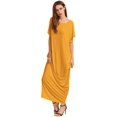 thumbnail image 4 of Women's Summer Drawstring Waist Asymmetrical Hem Tank Dress, 4 of 5