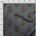 thumbnail image 2 of oneOone Cotton Cambric Gray Fabric Floral Block Sewing Fabric By The Yard Printed Diy Clothing Sewing Supplies 56 Inch Wide, 2 of 4