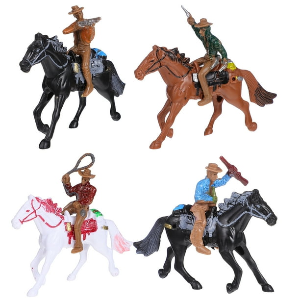Etereauty Cowboy Toys Figures Indian Horse Action Miniature Figurines