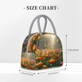 thumbnail image 2 of Balery Butterflies In Flower Field Bolsa de Almuerzo para Mujeres, Caja de Almuerzo, Bolsa de Almuerzo Pequeña Impermeable, Tote de Almuerzo Reutilizable con Gran Capacidad, 2 of 6
