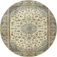thumbnail image 1 of Ahgly Company Indoor Round Traditional Brown Medallion Area Rugs, 3' Round, 1 of 6