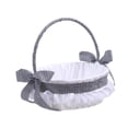 thumbnail image 3 of Cesta de regalo para boda, cesta de regalo con lazo decorativo, ligera, rústica, con asa, elegante, para fiestas de boda, decoración del hogar., 3 of 8