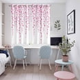 thumbnail image 4 of Pink Polka Dots Kitchen Curtains Window Panels, Vintage Abstract Art Watercolor Insulated Window Treatment Curtain, Grommet Curtains for Bedroom/Living Room/Bathroom, 2 Piece 52"Wx72"L, 4 of 8