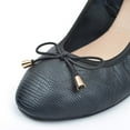 thumbnail image 7 of IUJSOY Women's Round Toe Ballet Flats Foldable Dress Shoes Slip on Bow Dressy Work Flats Shoes, 7 of 7