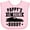 AD-Pink, variant on Inktastic Pappy's Lil' Racing Buddy with Car Silhouette Boys or Girls Baby Bib