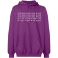 thumbnail image 2 of OXI Hoodie Sweatshirt - Basic Casual Hoodie for Men's and Women Fleece Hoodie Long Sleeve - Purple X-Large, 2 of 3