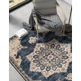 thumbnail image 5 of Unique Loom Utopia Collection Area Rug - Helios (8' x 10' Rectangle Navy Blue/Light Blue), 5 of 7