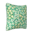 thumbnail image 2 of ZICANCN Green Cute Fresh Daisy Throw Pillow Covers, Bed Couch Sofa Knit Decorative Pillow Covers for Living Room Farmhouse, 22"x22", 2 of 8
