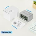 thumbnail image 3 of Self-Sensing Digital Alarm Clock - Silver, 3 of 8